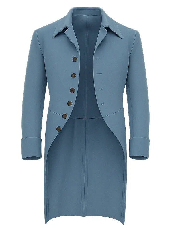 Luke Thompson Bridgerton S04 Blue Coat