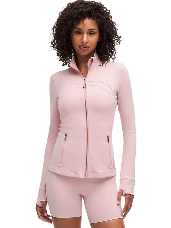 Lululemon Zip Up Jacket In Pink For Sale