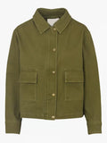 Maxine Hand Women Olive Green Cotton Jacket