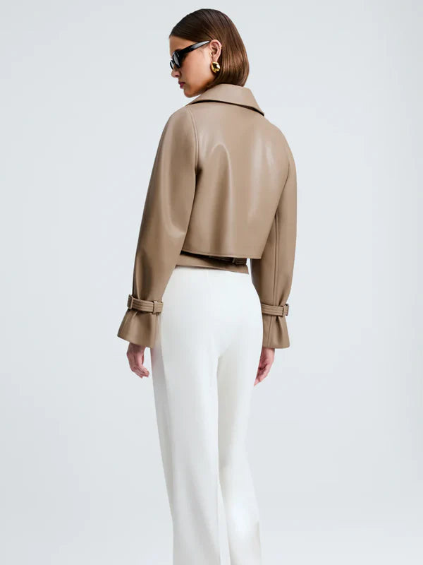 Luxury Nour Hammour Leather Jacket Dupe