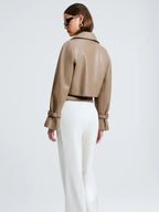 Luxury Nour Hammour Leather Jacket Dupe