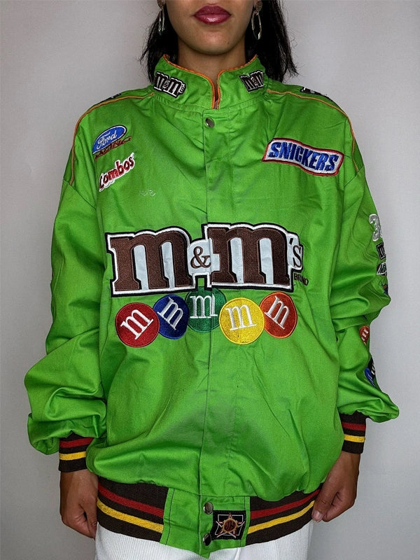 M&M-Nascar-Jacket-Green