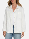Nathan Olson White Cotton Women's Jacket