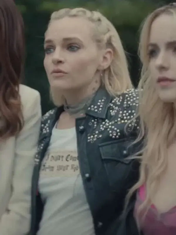 Madeline Brewer Anniversary Black Leather Jacket
