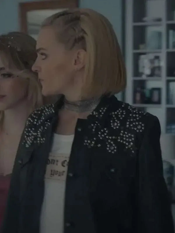 Madeline Brewer Anniversary Black Leather Jacket