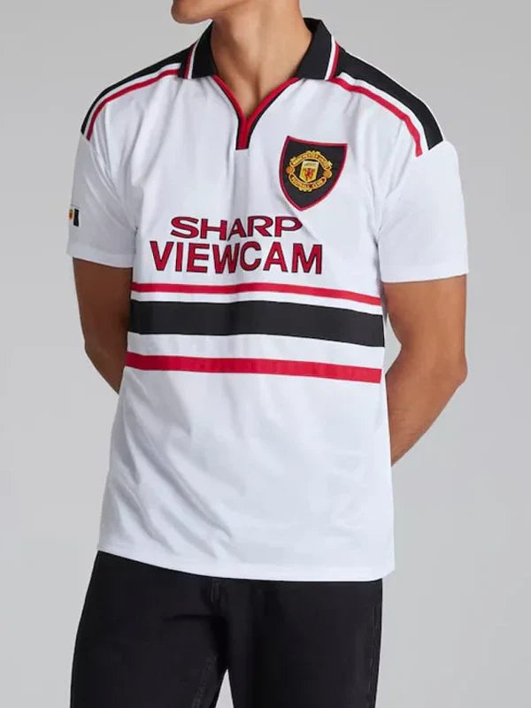 Manchester United 1997-99 Retro Away White Shirt