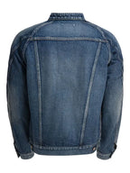 Mandarin Collar Denim Jacket