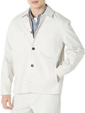 Camille Oberbrunner White  Relaxed-Fit Stretch Cotton Jacket