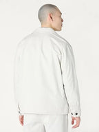 Camille Oberbrunner White  Relaxed-Fit Stretch Cotton Jacket