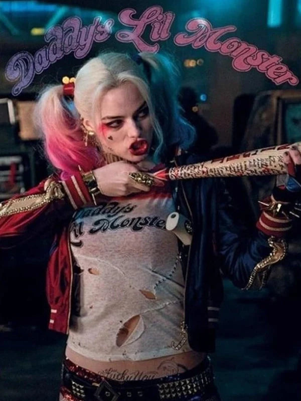 Margot-Robbie-Suicide-Squad-Harley-Quinn-Jacket