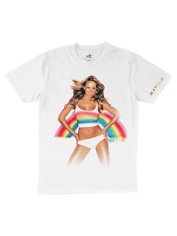 Mariah-Carey-Rainbow-Girt-logo-Shirt