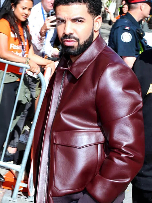 Maroon Leather Jacket For Sale