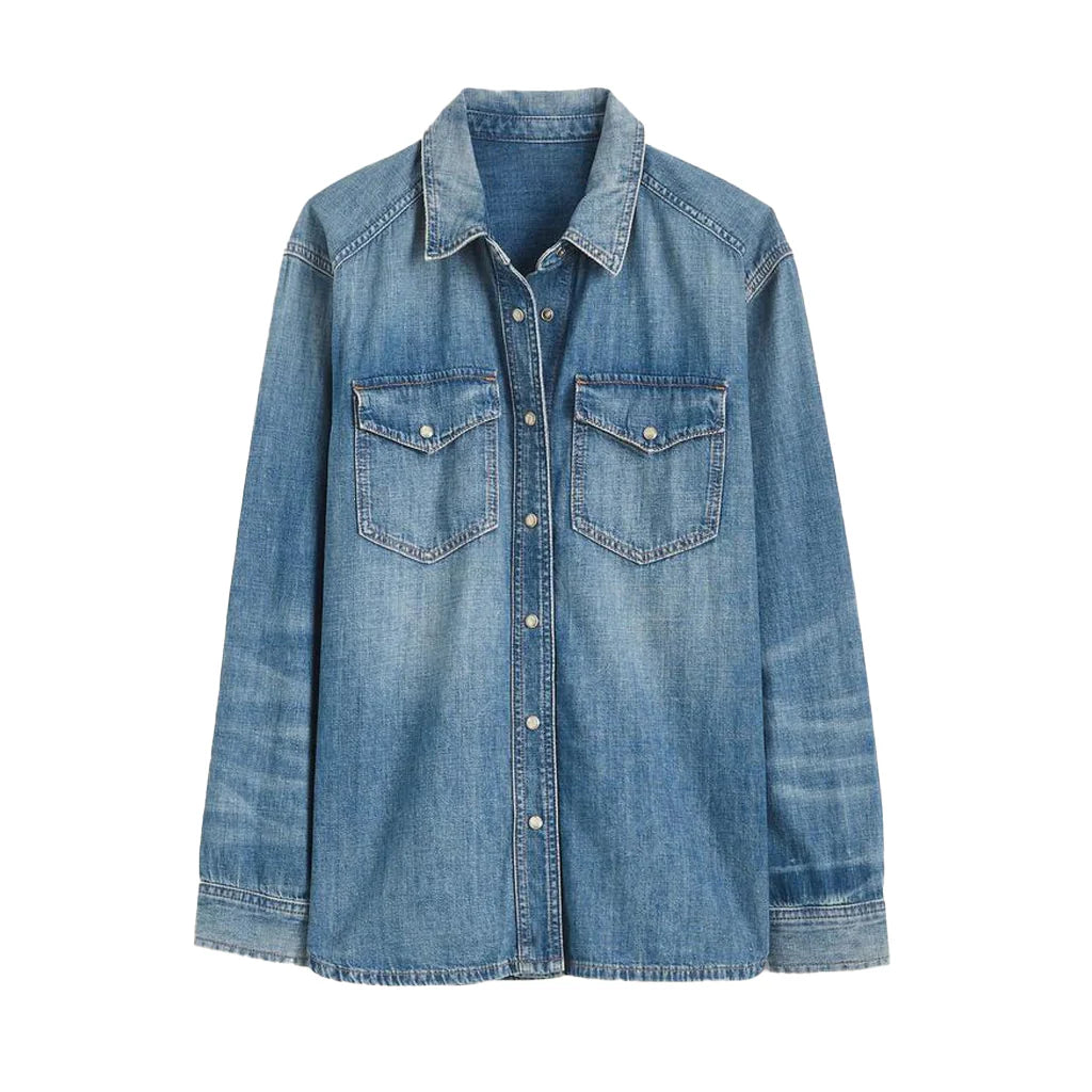 Marshals  New S01 Arielle Kebbel  Denim shacket
