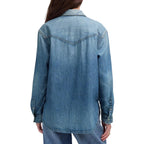 Marshals S01 Arielle Kebbel  Denim shacket