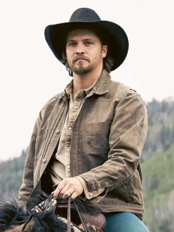 Marshals S01 Luke Grimes Brown Cotton Jacket