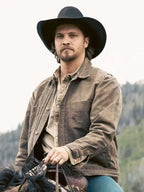 Marshals S01 Luke Grimes Brown Cotton Jacket