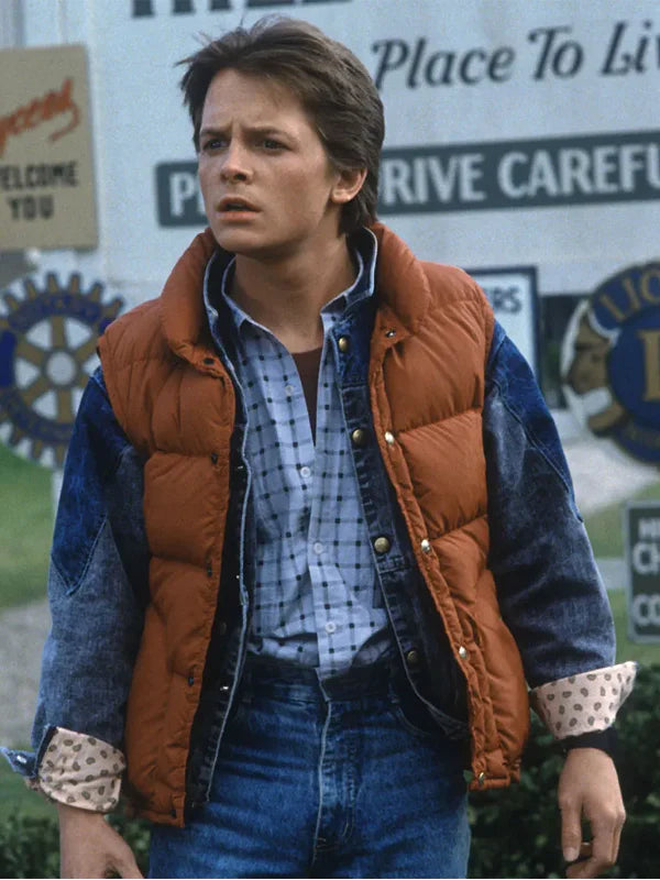Marty Mcfly Back To The Future Puffer Vest For Sale