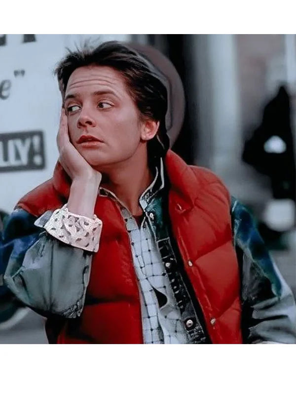 Marty Mcfly Back To The Future Puffer Vest