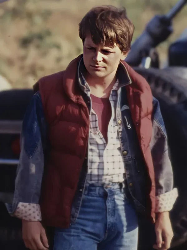 Marty Mcfly Back To The Future Puffer Vest