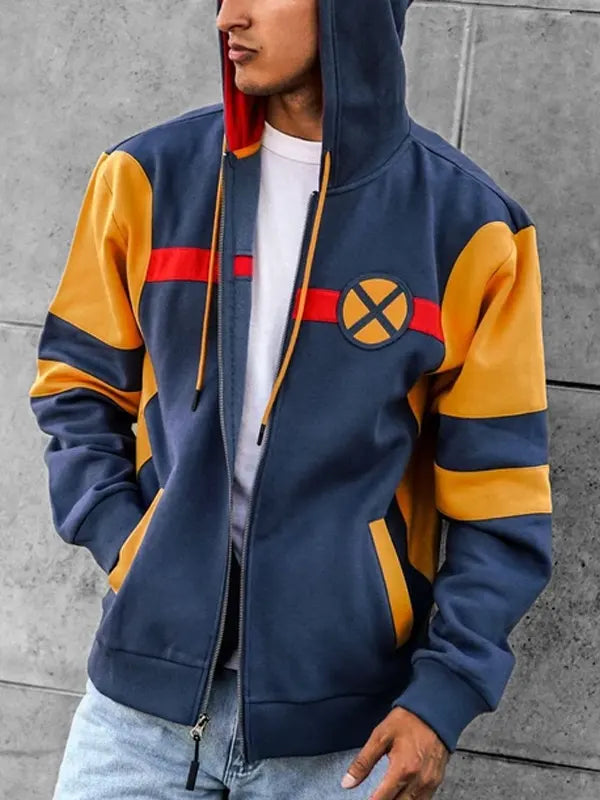 Marvel X-Men Colorblock Zip-Up Hoodie