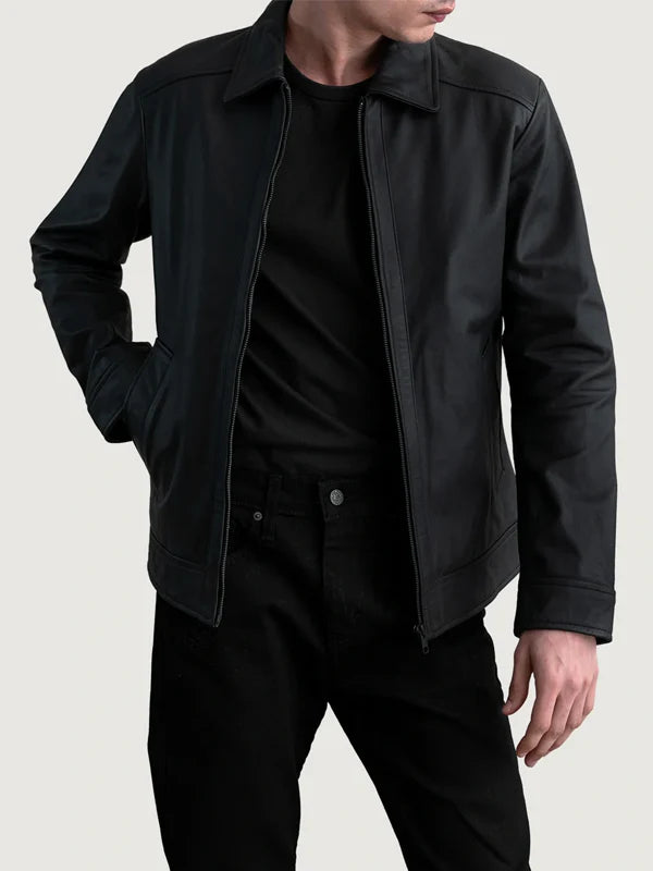 Matte Leather Jacket