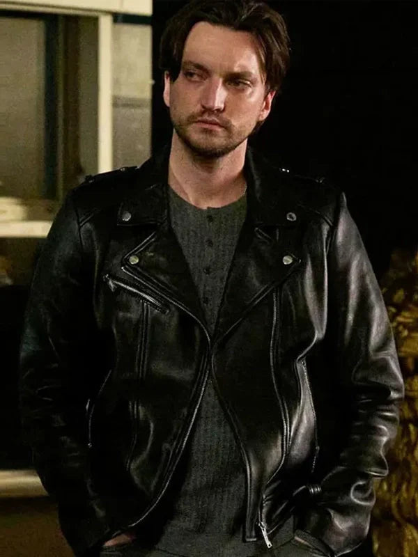 Memory-of-a-Killer-S01-Richard-Harmon-Black-Leather-Jacket