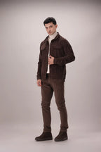 Men���s brown corduroy jacket