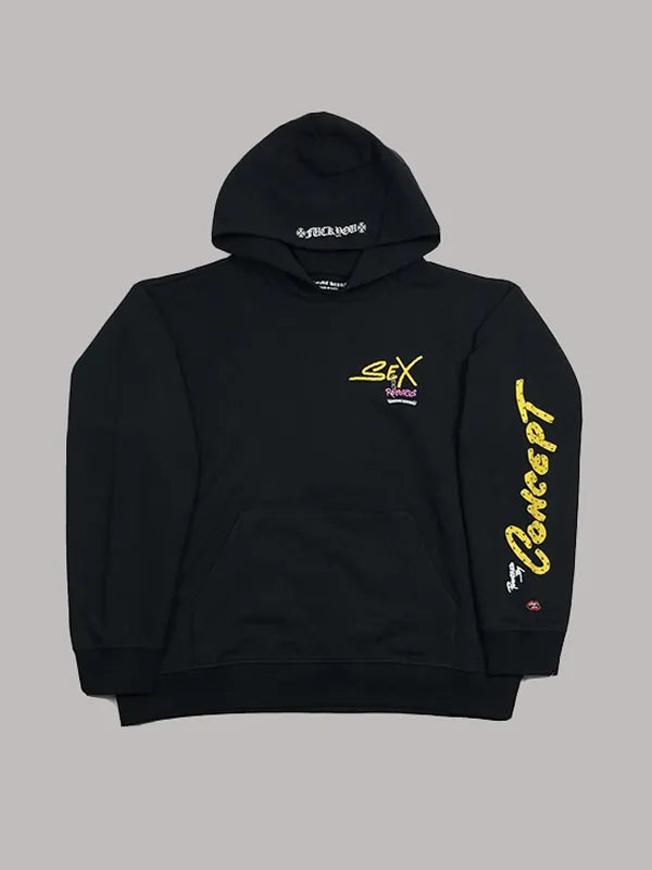 Men's graphic hoodie, Chrome Hearts