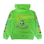Men's green graphic hoodie, Chrome Hearts
