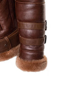 Mens B3 RAF Brown Leather Flight Bomber Jacket For Sale