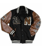 Mens-Baseball-Black-Varsity-Jacket