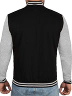 Men’s-Black-Grey-Varsity-Bomber-Jacket-Back