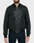 Mens Black Quilted Jacket