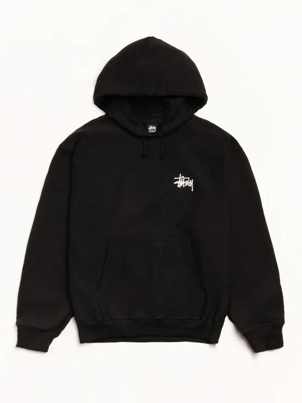 Mens-Black-Stussy-Pullover-Hoodie