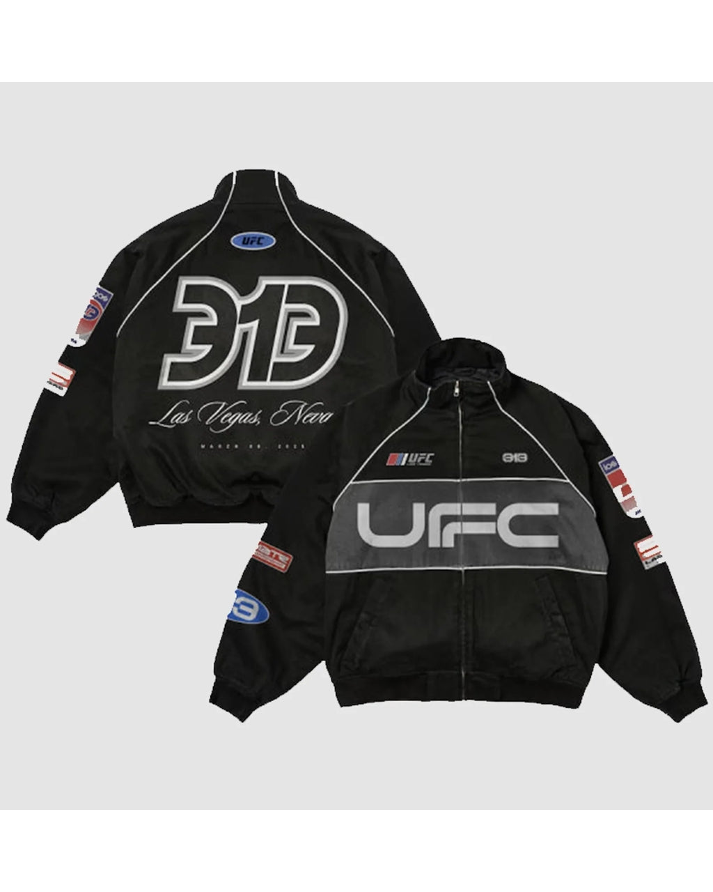 Men’s-Black-UFC-313-Asphalt-Full-Zip-Jacket