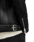 Men’s Dark Black Leather Jacket In UK