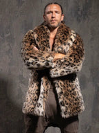 Mens-Faux-Fur-Coat-Leopard-Print
