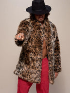 Mens-Faux-Fur-Coat-Leopard