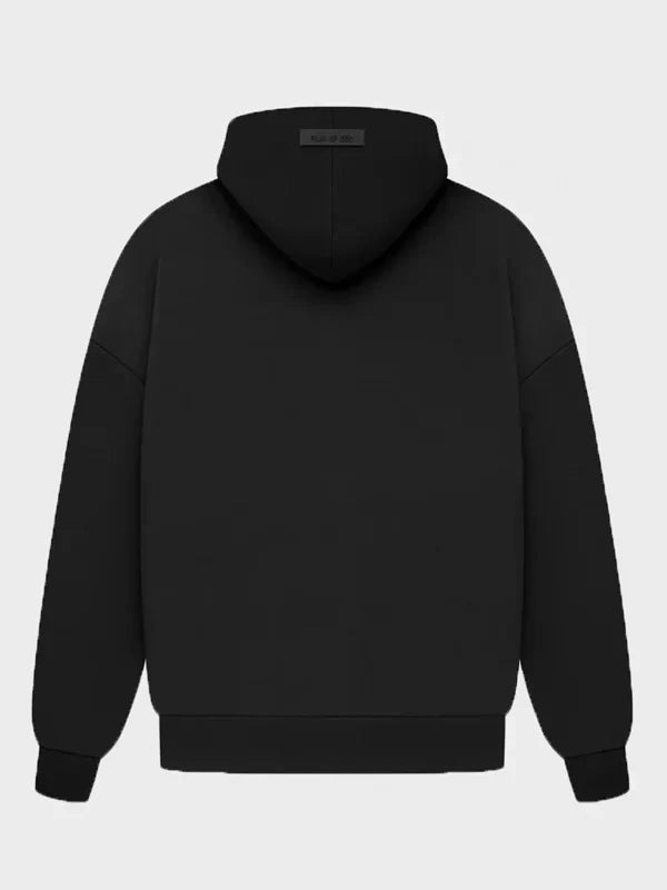 Mens-Fear-Of-God-Essentials-Hoodie-In-Black-Back-View
