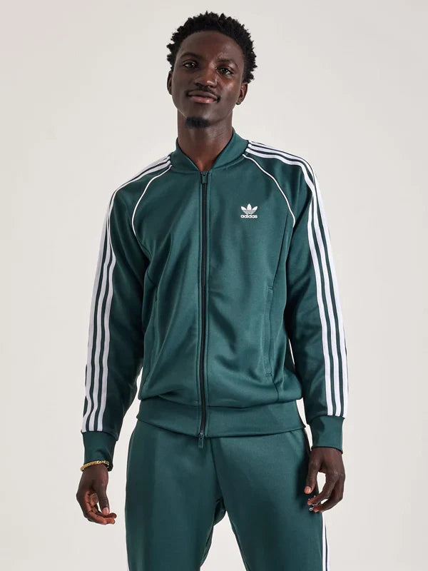Mens-Green-Adidas-Track-Jacket