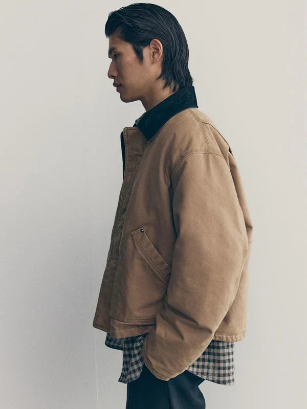 H&m Atelier Short Canvas Workwear Jacket