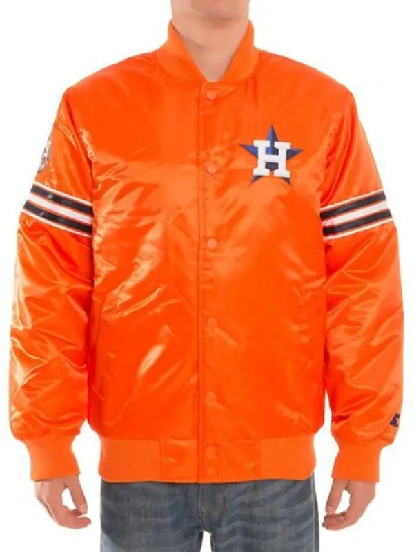 Mens-Houston-Astros-Orange-Bomber-Jacket