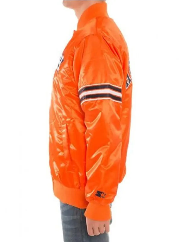 Mens-Houston-Astros-Orange-Satin-Jacket