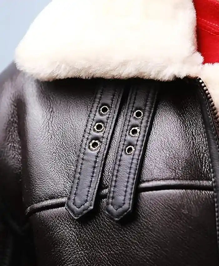 Men’s Leather B3 Bomber RAF Pilot Jacket For Men