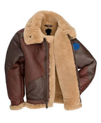 Men’s Maroon RAF Aviator B3 Leather Bombardier Jacket