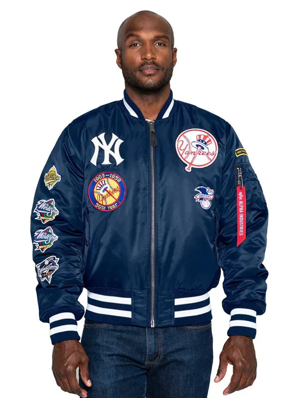 Mens-New-York-Yankees-Alpha-Industries-MA-1-Bomber-Jacket