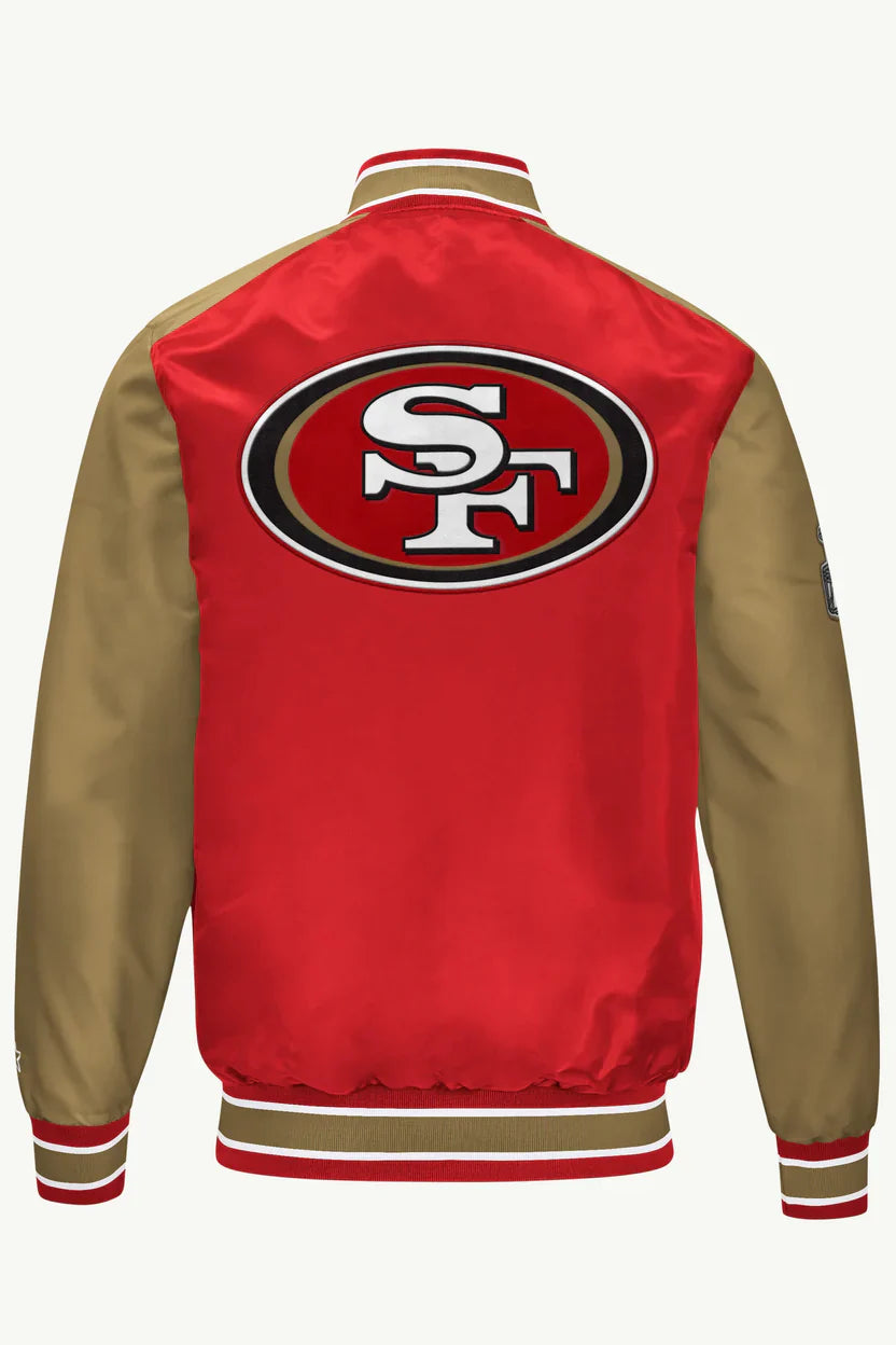 Men's San Francisco 49ers Satin Varsity Jacket