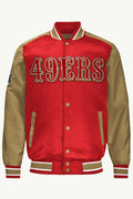 Men's San Francisco 49ers Satin Varsity Jacket
