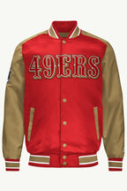 Men's San Francisco 49ers Satin Varsity Jacket