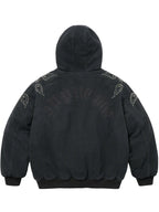 Mens-Supreme-Paisley-Work-Jacket-Black